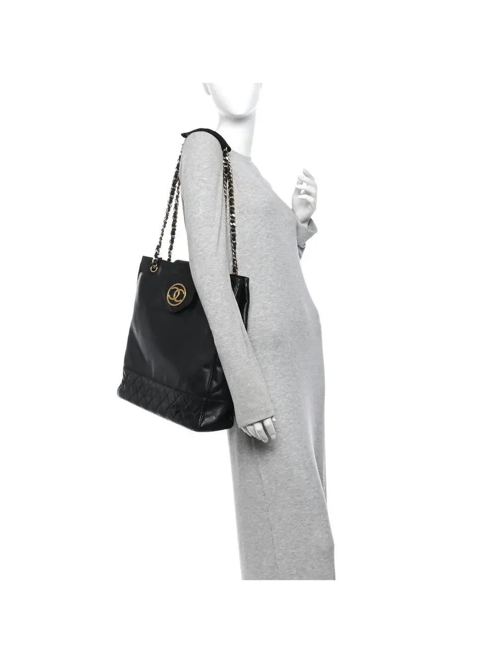 Chanel Lambskin Quilted Shopping Tote #329735C17B